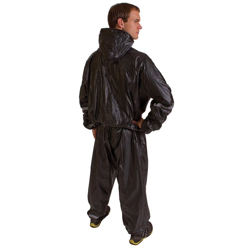 GoFit Black 2-Piece Hooded Sweat Suit, Large/XL (GF-TTH-L/XL) - Image 4